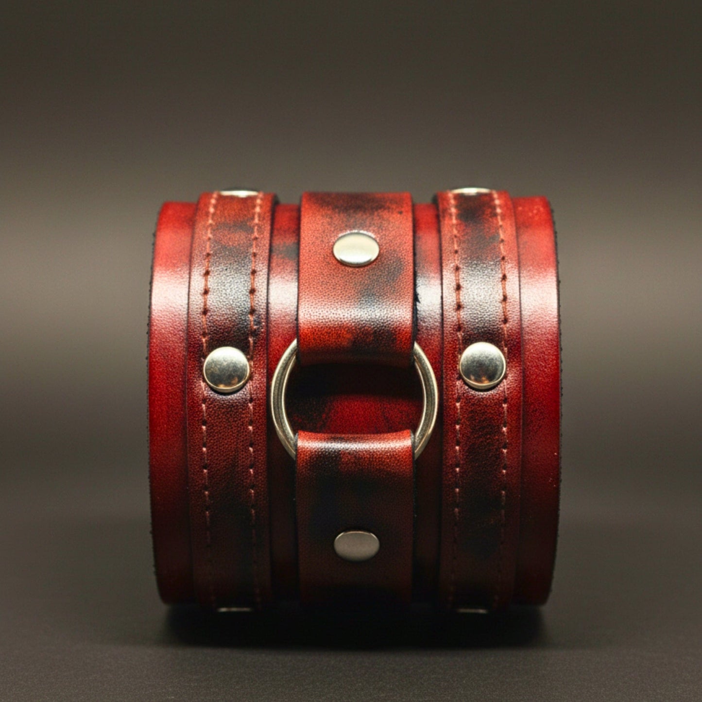 VINTAGE REBEL - 70.8mm Brown Genuine Leather Adjustable Bracelet for Men & Boys (7.5-8.5-9 inch) - THE MEN THING