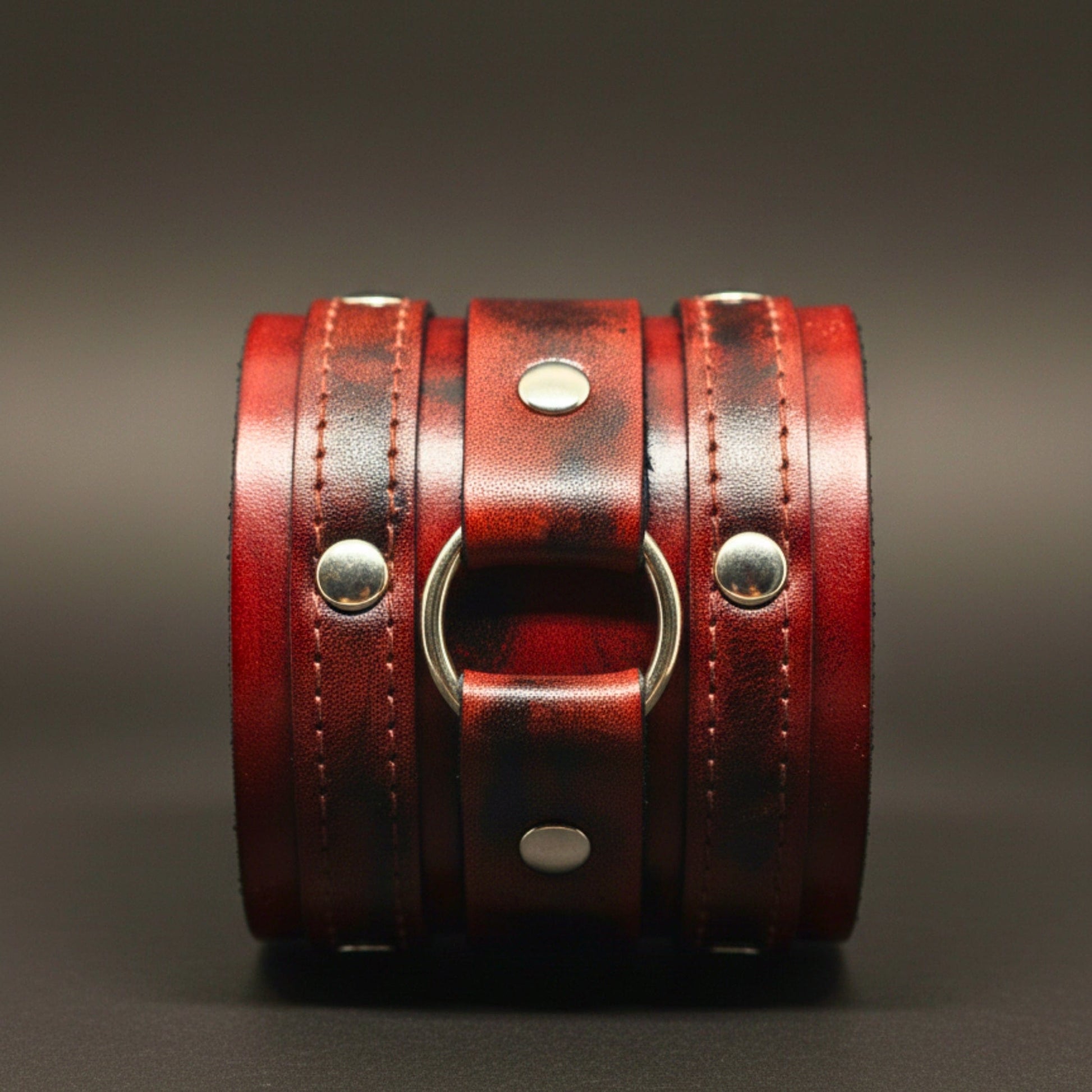 VINTAGE REBEL - 70.8mm Brown Genuine Leather Adjustable Bracelet for Men & Boys (7.5-8.5-9 inch) - THE MEN THING