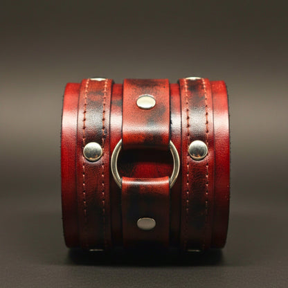 VINTAGE REBEL - 70.8mm Brown Genuine Leather Adjustable Bracelet for Men & Boys (7.5-8.5-9 inch) - THE MEN THING