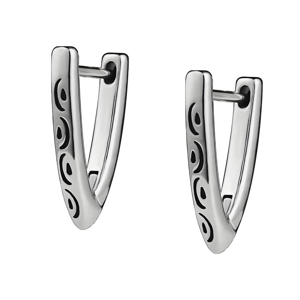 VOID ARC - 5mm Pure Titanium Steel Hoop Earrings for Men & Boys (2pcs) - THE MEN THING