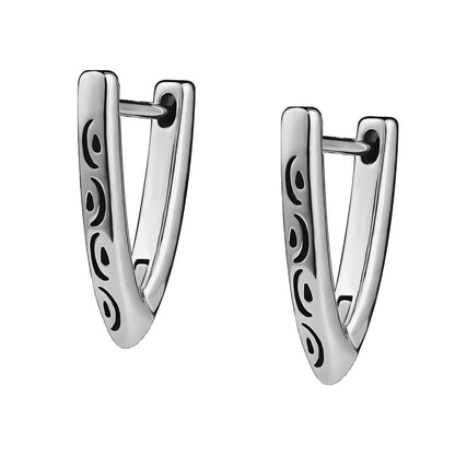 VOID ARC - 5mm Pure Titanium Steel Hoop Earrings for Men & Boys (2pcs) - THE MEN THING
