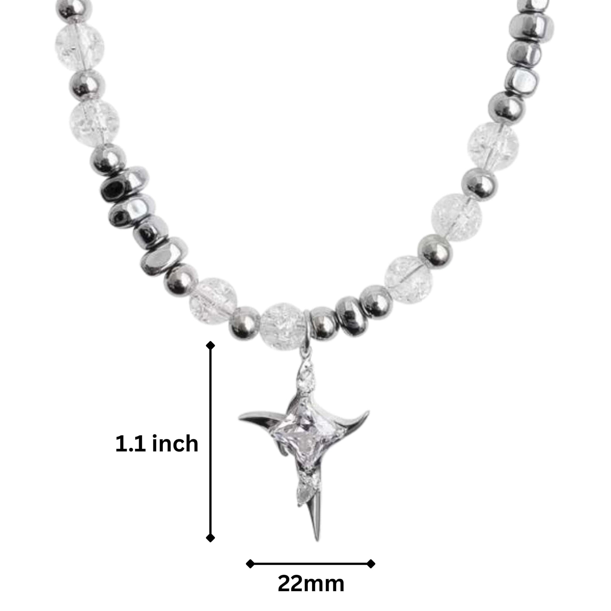 VORTEX CRYSTAL - 22mm Titanium Steel Pendant with 19 to 21inch Adjustable 7mm Chain for Men & Boys — SS Pendant/ Necklace for Men | THE MEN THING