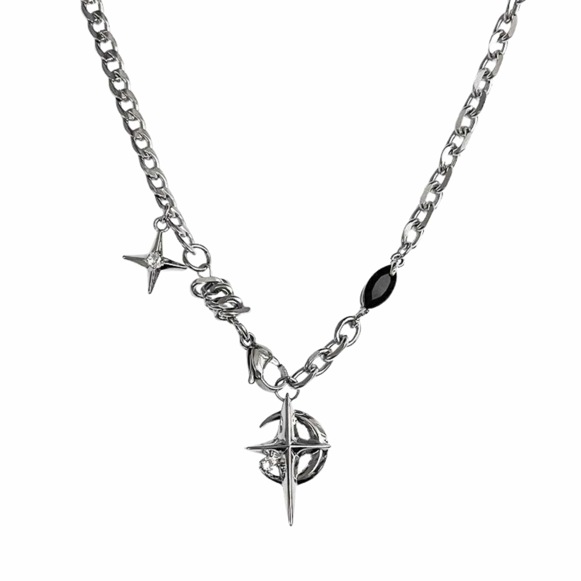 VORTEX STAR - 19mm Titanium Steel Pendant with 21inch Chain for Men & Boys - THE MEN THING