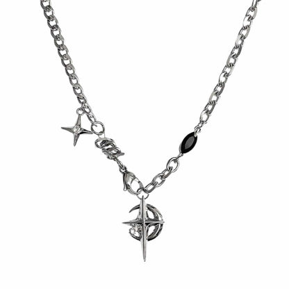 VORTEX STAR - 19mm Titanium Steel Pendant with 21inch Chain for Men & Boys - THE MEN THING
