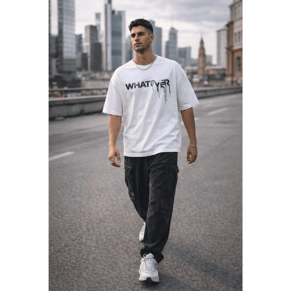 WHATEVER Oversized T-Shirt - White