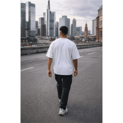WHATEVER Oversized T-Shirt - White - THE MEN THING