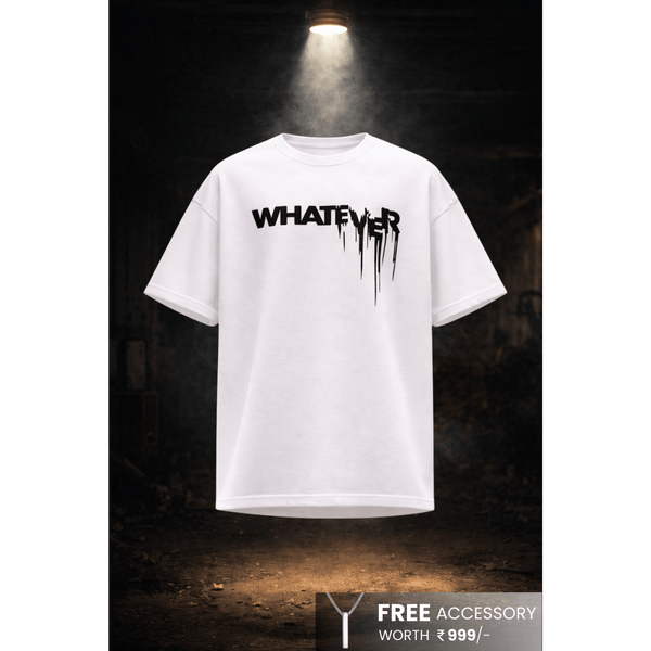 WHATEVER Oversized T-Shirt - White
