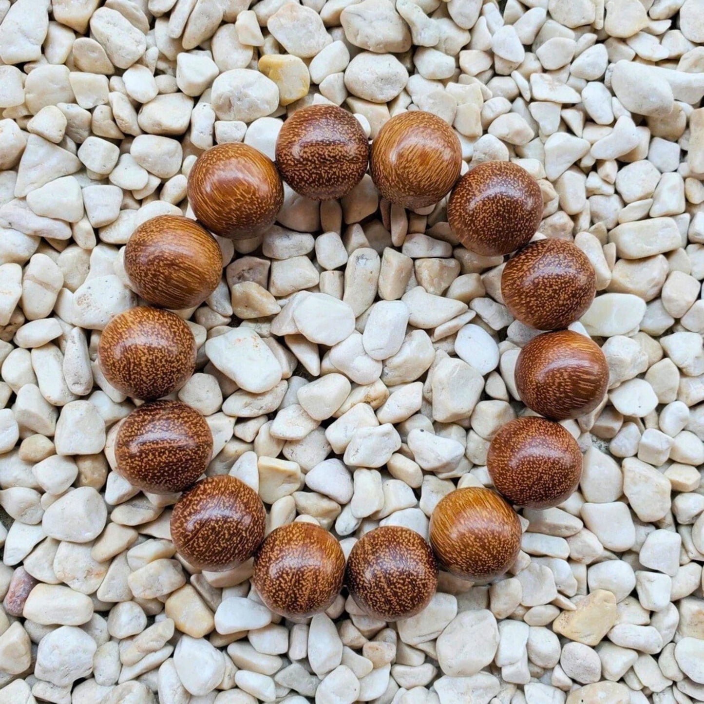 WOODREALM - 12mm Beads Bracelet with Natural Stone - Adjustable Bracelet - THE MEN THING