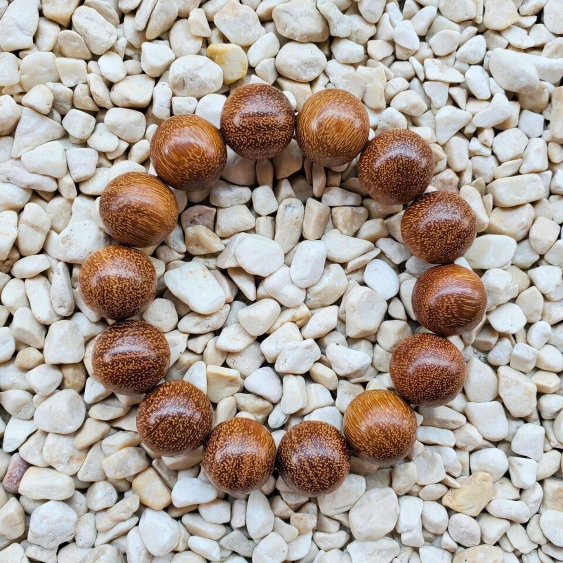 WOODREALM - 12mm Beads Bracelet with Natural Stone - Adjustable Bracelet - THE MEN THING
