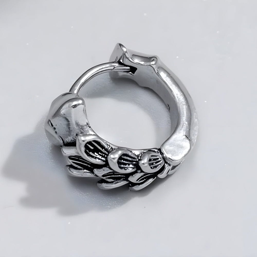 WRAITHLEAF - 10mm Titanium Steel Hoop Earrings for Men & Boys (2pcs) - THE MEN THING