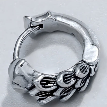 WRAITHLEAF - 10mm Titanium Steel Hoop Earrings for Men & Boys (2pcs) - THE MEN THING