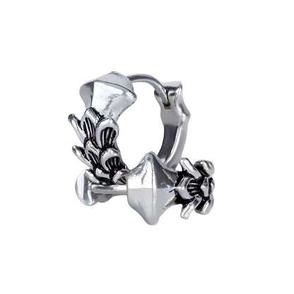 WRAITHLEAF - 10mm Titanium Steel Hoop Earrings for Men & Boys (2pcs) - THE MEN THING
