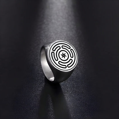 ZENTRIX RING - Pure Stainless Steel Men’s Steel-Plated Ring – Statement Luxury Jewelry (Size : 21) — Rings for Men | THE MEN THING