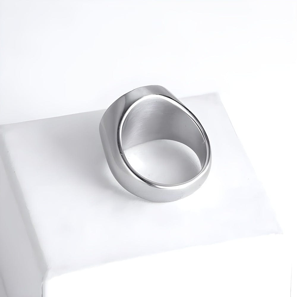 ZENTRIX RING - Pure Stainless Steel Men’s Steel-Plated Ring – Statement Luxury Jewelry (Size : 21) — Rings for Men | THE MEN THING