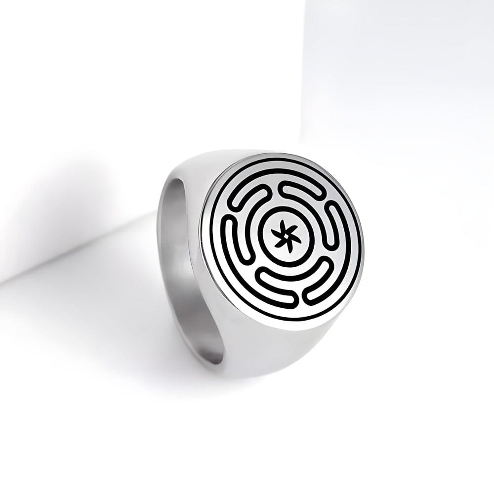 ZENTRIX RING - Pure Stainless Steel Men’s Steel-Plated Ring – Statement Luxury Jewelry (Size : 21) — Rings for Men | THE MEN THING