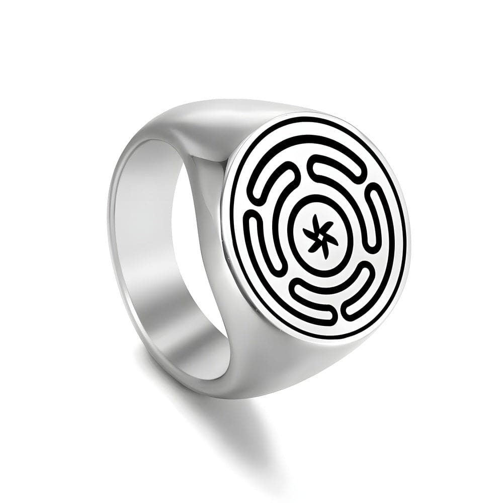 ZENTRIX RING - Pure Stainless Steel Men’s Steel-Plated Ring – Statement Luxury Jewelry (Size : 21) — Rings for Men | THE MEN THING