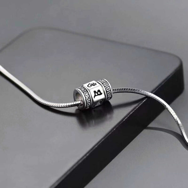 ZODIAC ROTATING - 11mm Pure Titanium Steel Pendant with 19inch Snake 3mm Chain for Men & Boys