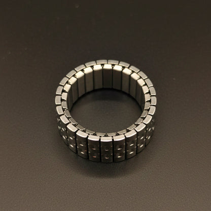 ZORION - Pure Stainless Steel Men’s Steel-Plated Ring – Adjustable - THE MEN THING