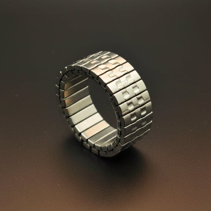 ZORION - Pure Stainless Steel Men’s Steel-Plated Ring – Adjustable - THE MEN THING