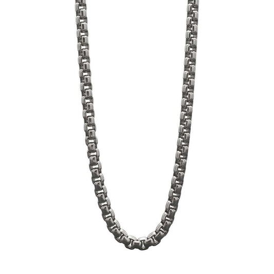 ZORO - 6mm Stainless Steel 24inch Round box Chain for Men, European trending Style for Men & Boy — Chain for Men | THE MEN THING