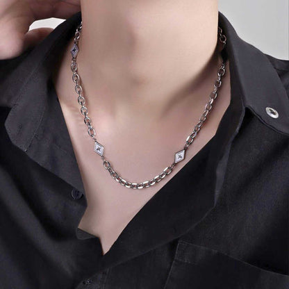 ZORVEX - 10mm Titanium Steel Pendant with 21 to 23inch Adjustable Chain for Men & Boys - THE MEN THING
