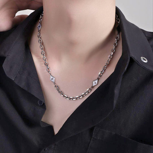 ZORVEX - 10mm Titanium Steel Pendant with 21 to 23inch Adjustable Chain for Men & Boys - THE MEN THING