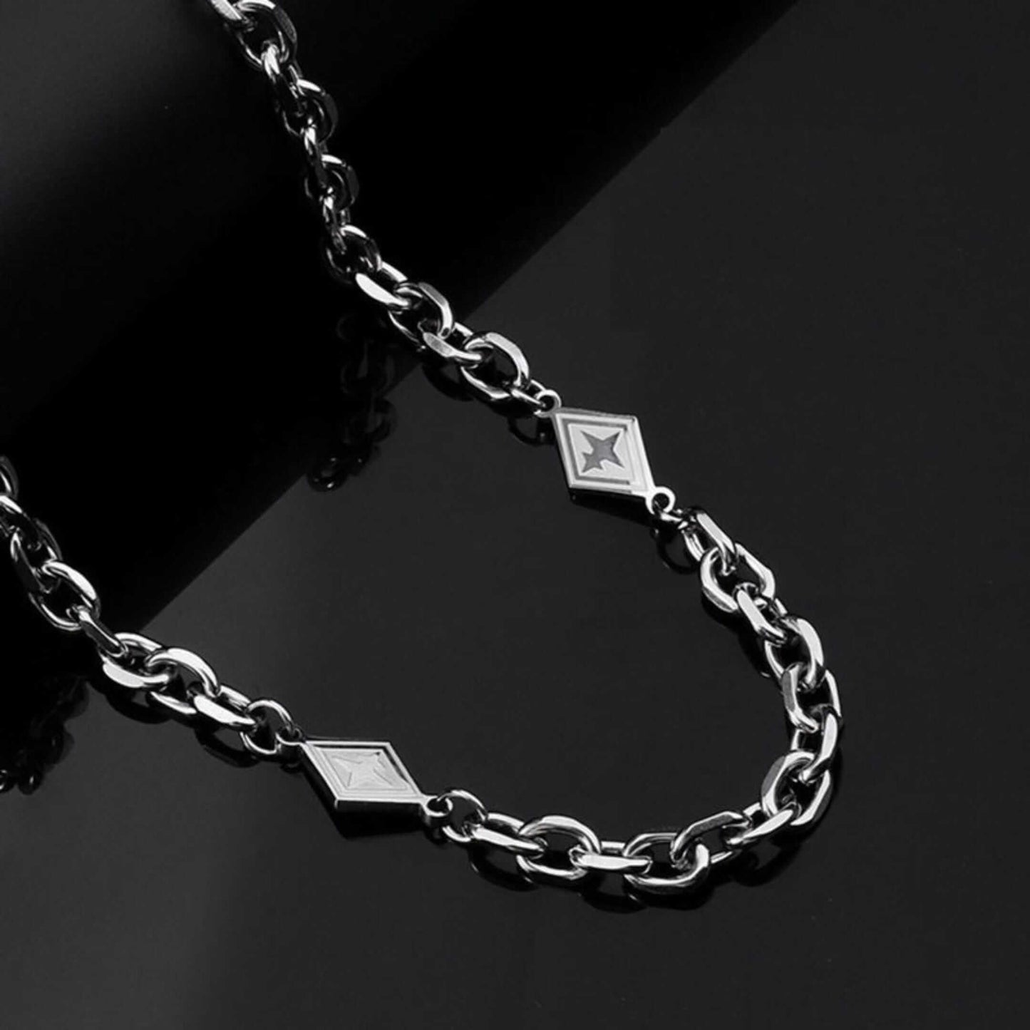 ZORVEX - 10mm Titanium Steel Pendant with 21 to 23inch Adjustable Chain for Men & Boys - THE MEN THING