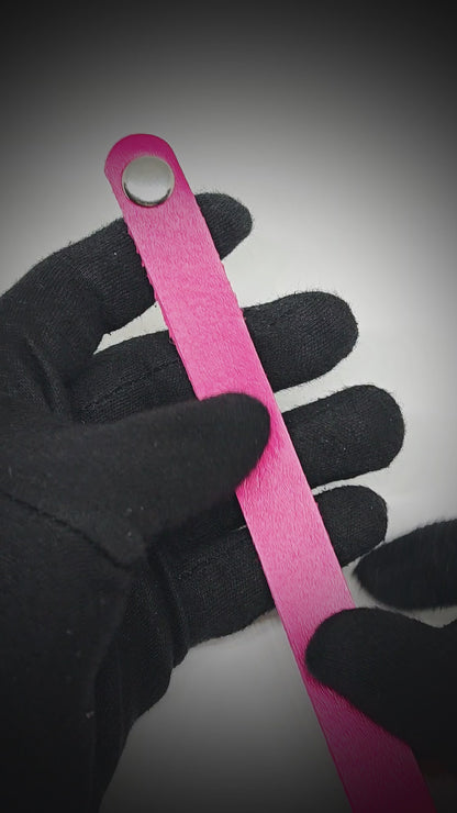 BLAZEFIT PINK STRAP - 18mm Genuine Leather Bracelet with Stainless Steel Stud button Closure for Men & Boys (6.6-7.1-7.6 inch)