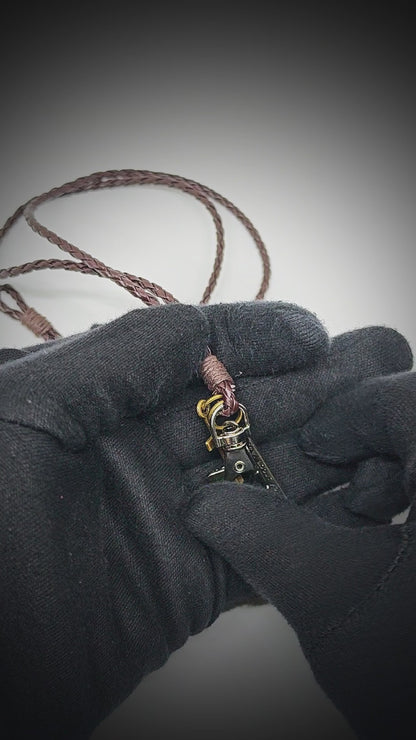 CROSSLOOM - Coffee 8mm Genuine Leather Bracelet with Stainless Steel Lobster Clasp for Men & Boys (15 inch)