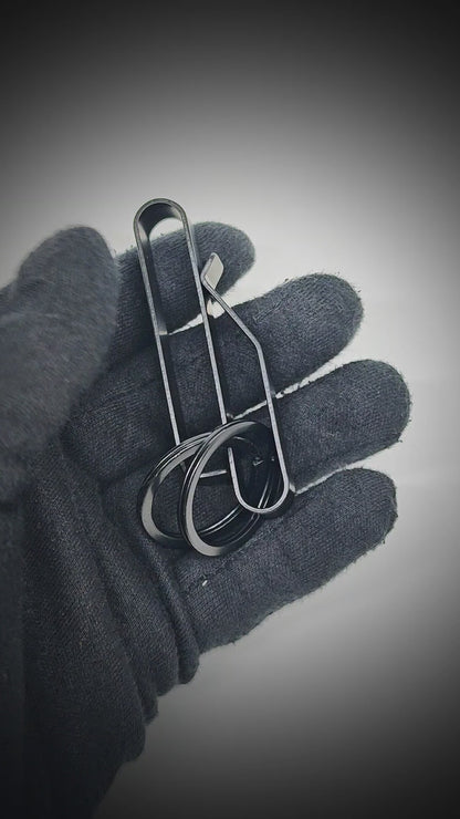 ALTOR - BLACK - Stainless Steel Keychain for Men & Boy