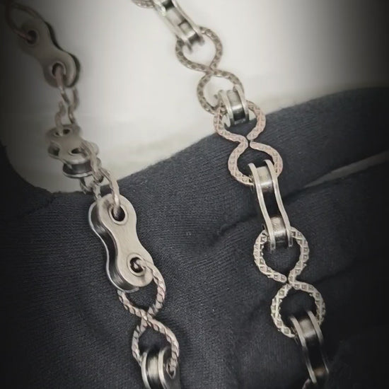 MECHLINK - Antique Steel 12mm Titanium Steel Heavy Biker Chain for Jeans with Lobster Clasps for Men & Boys - 20 inch — Biker Fashion for Men | THE MEN THING
