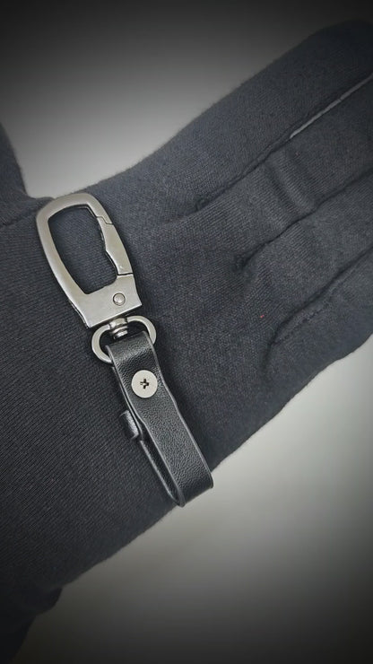URBAN AXIS BLACK - Stainless Steel Keychain for Men & Boy