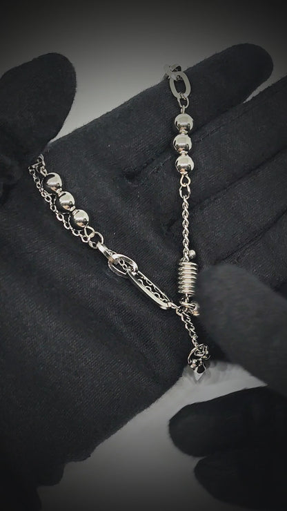 ZERIK - Titanium Steel Pendant with 20inch Chain for Men & Boys with adjustable cable chain