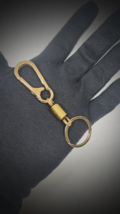 IRON LOOP GOLD - Compact Stainless Steel Keychain for Men & Boy