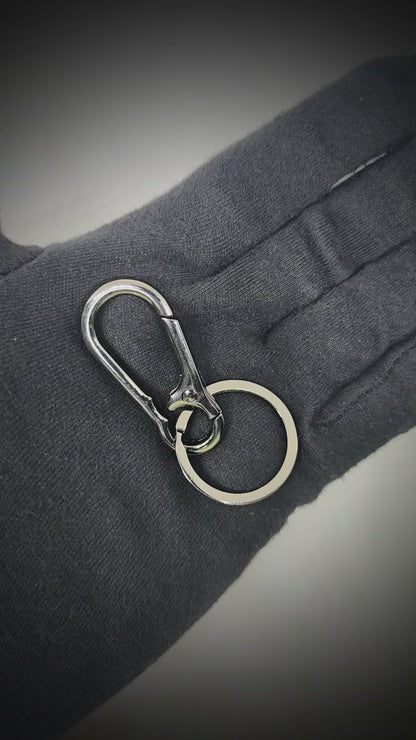 STEELNEX GUNMETAL FINISH - Stainless Steel Keychain for Men & Boy