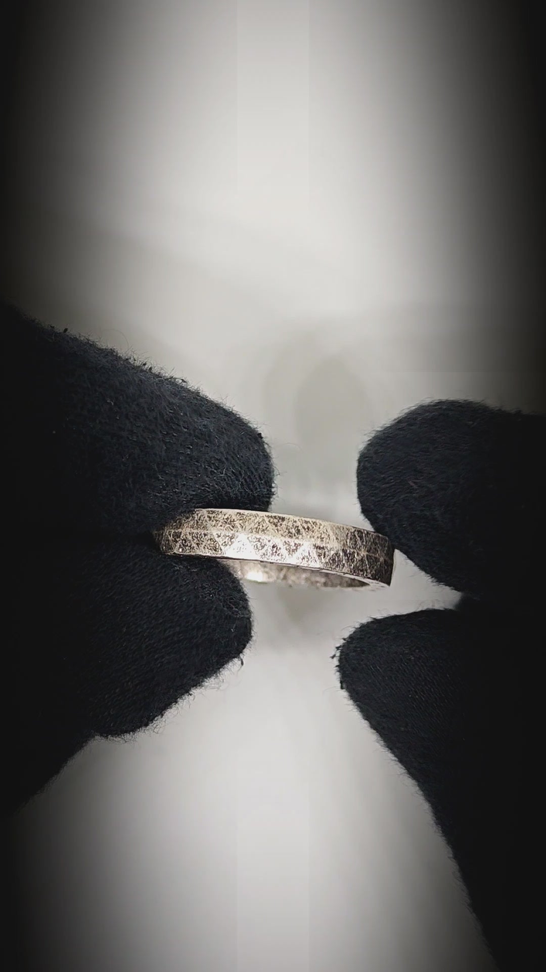 RUNEFORGE RAW - Oxidized Steel - Pure Stainless Steel Men’s Steel - Plated Ring (Size : 22-27) — Rings for Men | THE MEN THING