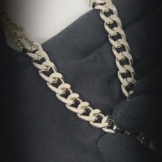 SKULL BADGE - Antique Steel 12mm Titanium Steel Heavy Biker Chain for Jeans with Lobster Clasps for Men & Boys - 29 inch — Biker Fashion for Men | THE MEN THING