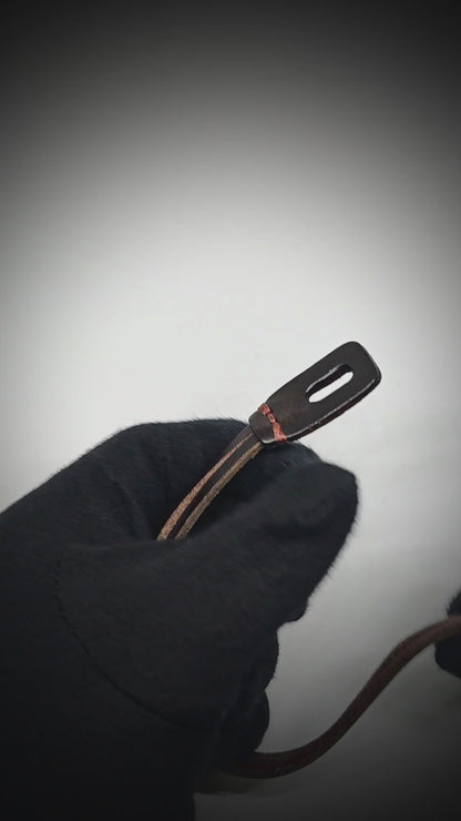 NOIR ANCHOR WRAP - 9mm Dark Brown Genuine Leather Adjustable Bracelet for Men & Boys (23 inch)