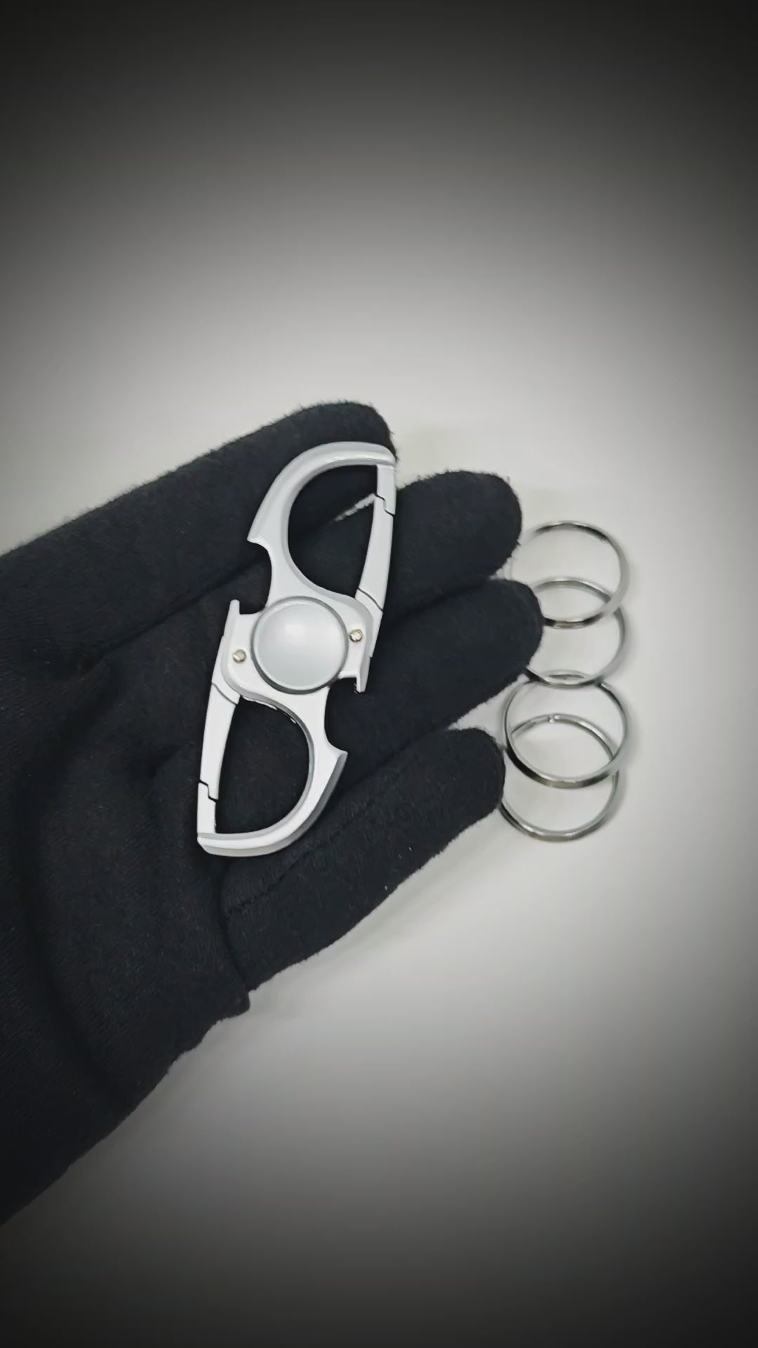 SPINEX DUAL - STEEL - Stainless Steel Keychain for Men & Boy — KeyChains for Men | THE MEN THING