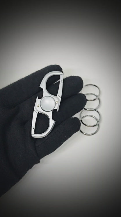 SPINEX DUAL - STEEL - Stainless Steel Keychain for Men & Boy — KeyChains for Men | THE MEN THING