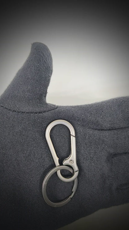 STEELNEX MATTE GUNMETAL - Stainless Steel Keychain for Men & Boy — KeyChains for Men | THE MEN THING