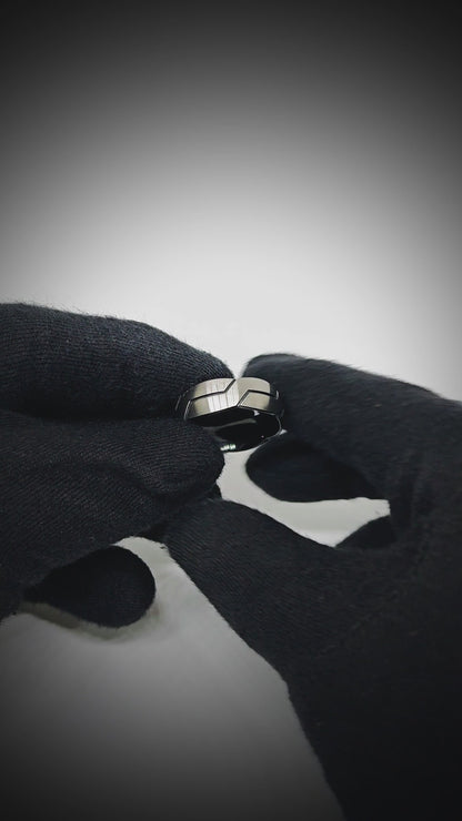 ROGUE ARMOR RING - Pure Stainless Steel Men’s Steel Plated Ring (Size : 17-22-27)