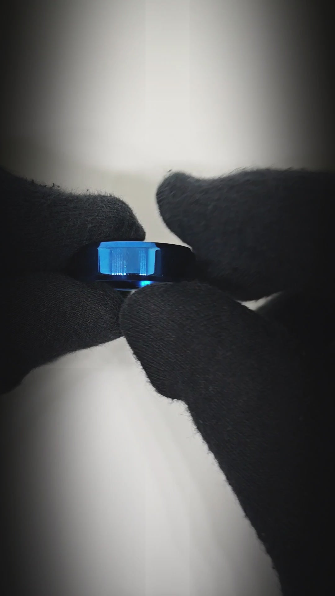 AZURE CORE - BLUE - Pure Stainless Steel Men’s Blue - Plated Ring (Size : 28) — Rings for Men | THE MEN THING