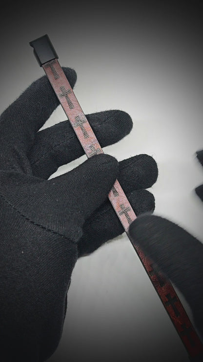 ROGUE DARK BROWN CROSS - 10mm Genuine Leather Bracelet with Stainless Steel Magnetic Buckle for Men & Boys (8.5 inch)