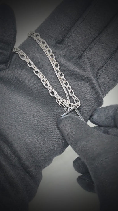 MATRIX EMERALD - 16mm Titanium Steel Pendant with 22inch Chain for Men & Boys with adjustable cable chain