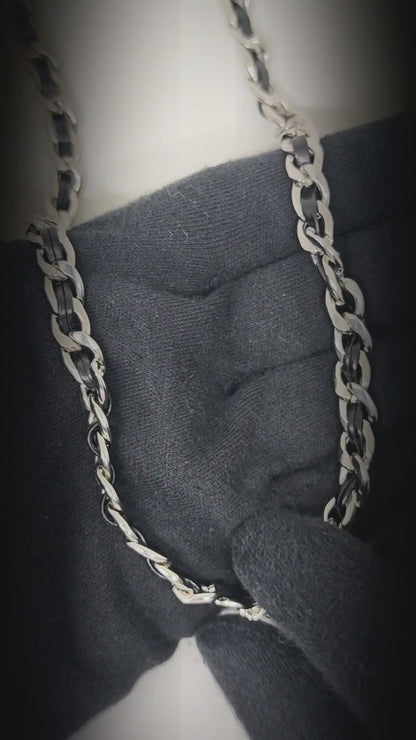 BLACKFORGE - 9mm Pure Stainless Steel Curb 19 inch Chain for Men & Boys