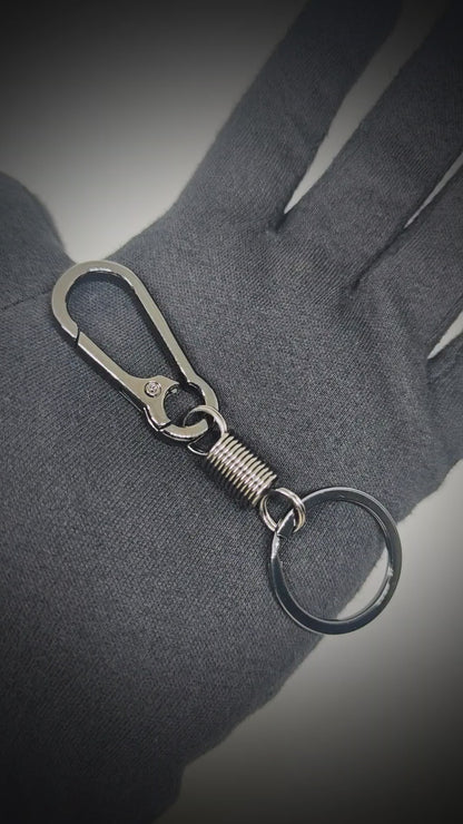 IRON LOOP BLACK - Stainless Steel Keychain for Men & Boy
