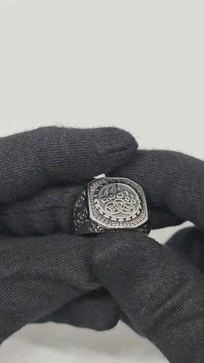 Royal Series - CELTIC CLAW RING - Pure Stainless Steel Men’s Steel-Plated Ring – Statement Luxury Jewelry (Size :19-21-22-24-27-29)