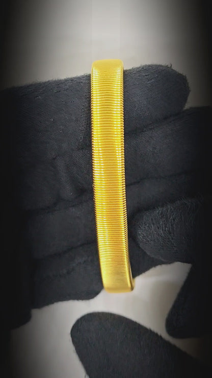 AUREX FLEX - GOLDEN - 11mm Stainless Steel Adjustable  Bracelet for Men & Boys