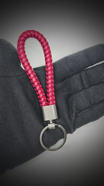 CRIMSON LOOP BRAIDED - RED  - Stainless Steel Keychain for Men & Boy